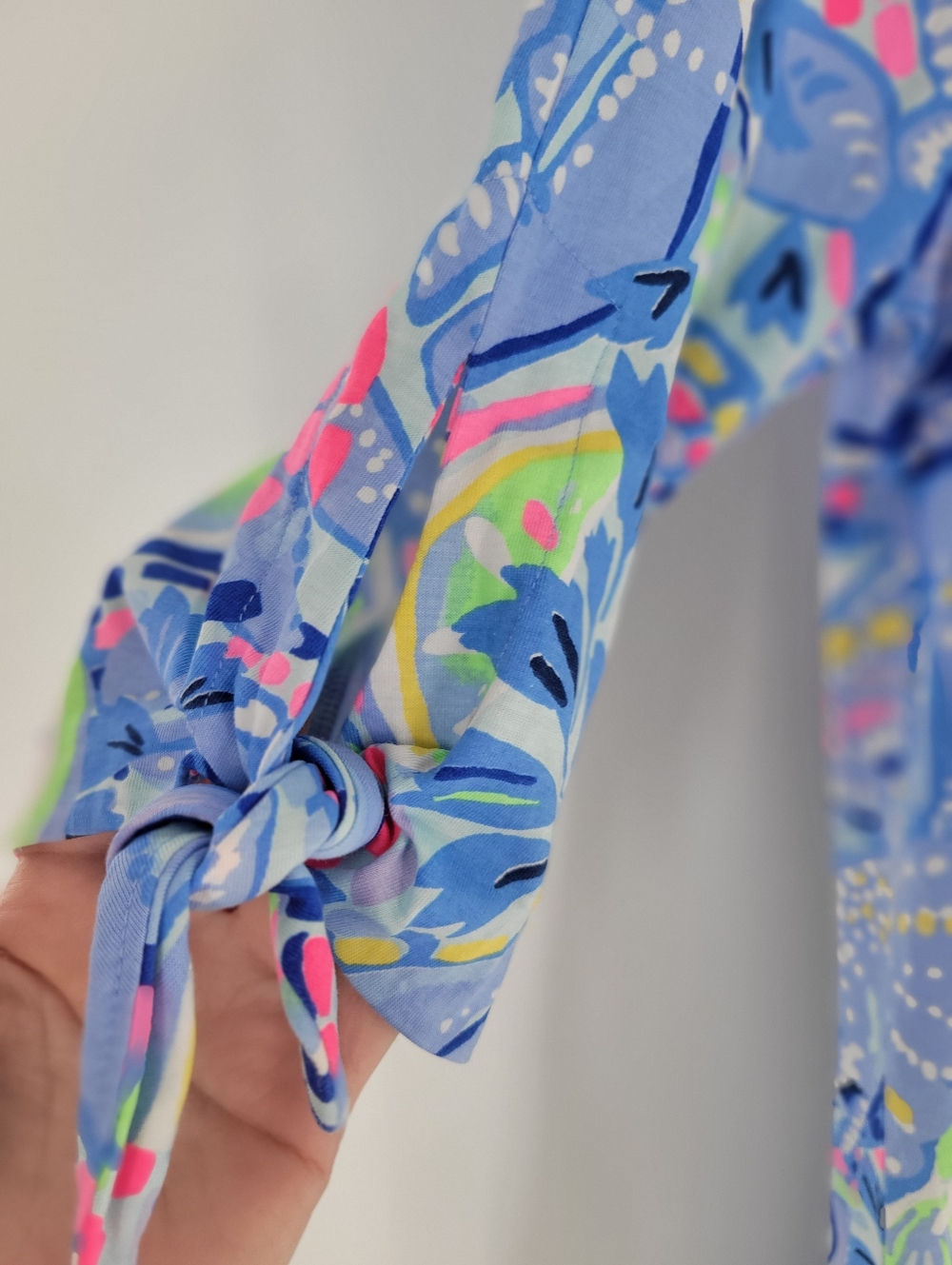 Lilly Pulitzer Preston Blue Multicolor Printed Midi Dress Size S New - Picture 3 of 6